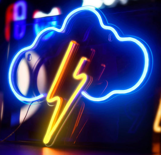 Neon Thunder Cloud LED Sign